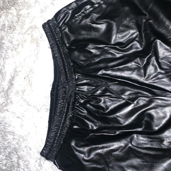 Feaux Leather Black Pants - Picture 3 of 3